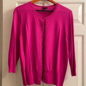 Ann Taylor, Hot Pink Cardigan